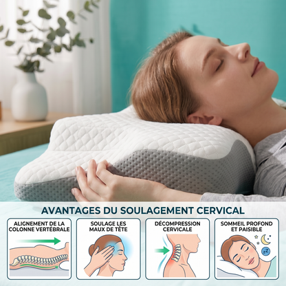 PhysioRest – L’Oreiller ergonomique à Soutien Cervical Actif